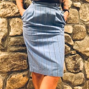 Vintage Striped pencil skirt